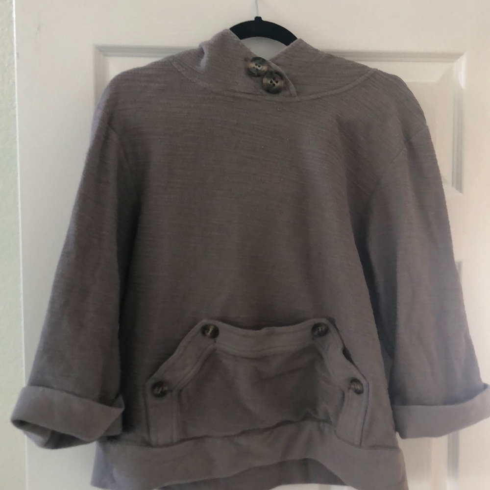 Mike & Chris grey hoodie with buttons